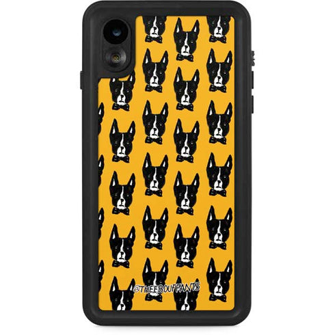 Bouffants and Broken Hearts Boston Terrier iPhone XR Waterproof Case