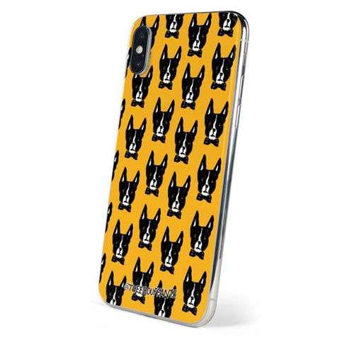 Bouffants and Broken Hearts Boston Terrier iPhone XS Max Skin