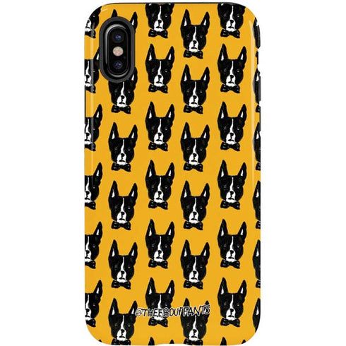 Bouffants and Broken Hearts Boston Terrier iPhone XS Pro Case