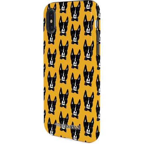 Bouffants and Broken Hearts Boston Terrier iPhone XS Pro Case