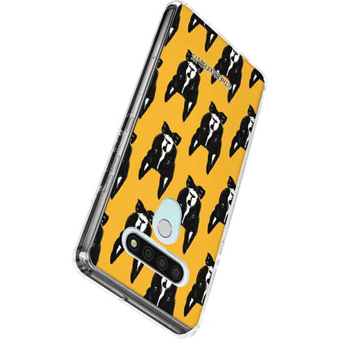 Bouffants and Broken Hearts Boston Terrier LG Stylo 6 Clear Case
