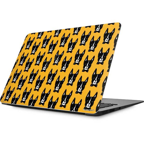 Bouffants and Broken Hearts Boston Terrier Apple MacBook Skin