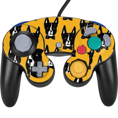 Bouffants and Broken Hearts Boston Terrier Nintendo GameCube Controller Skin