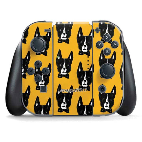 Bouffants and Broken Hearts Boston Terrier Nintendo Switch (2017-2021) Joy-Con Controller Skin