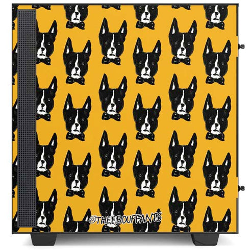 Bouffants and Broken Hearts Boston Terrier NZXT H510 Compact ATX Mid-Tower Case Skin