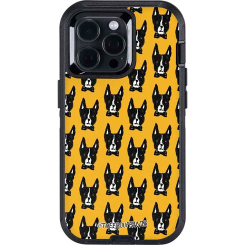 Bouffants and Broken Hearts Boston Terrier Otterbox Defender iPhone Skin