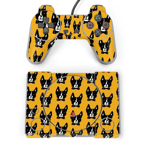 Bouffants and Broken Hearts Boston Terrier PlayStation Classic Bundle Skin
