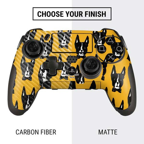 Bouffants and Broken Hearts Boston Terrier PlayStation Scuf Vantage 2 Controller Skin