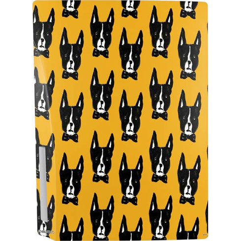 Bouffants and Broken Hearts Boston Terrier PS5 Console Skin
