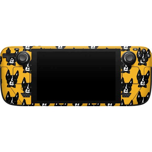 Bouffants and Broken Hearts Boston Terrier Steam Deck Handheld Gaming Computer Skin