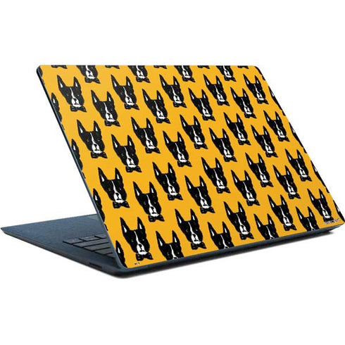 Bouffants and Broken Hearts Boston Terrier Surface Laptop Skin
