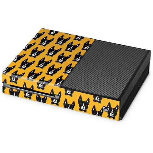 Bouffants and Broken Hearts Boston Terrier Xbox One Console Skin