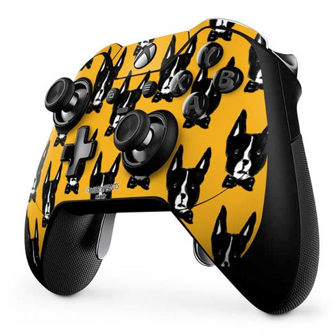Bouffants and Broken Hearts Boston Terrier Xbox One Elite Controller Skin