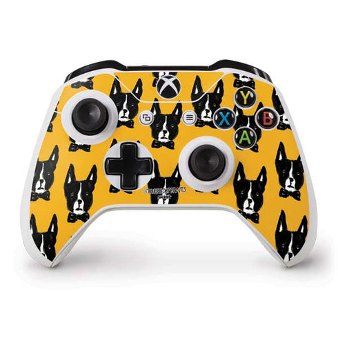 Bouffants and Broken Hearts Boston Terrier Xbox One S Controller Skin