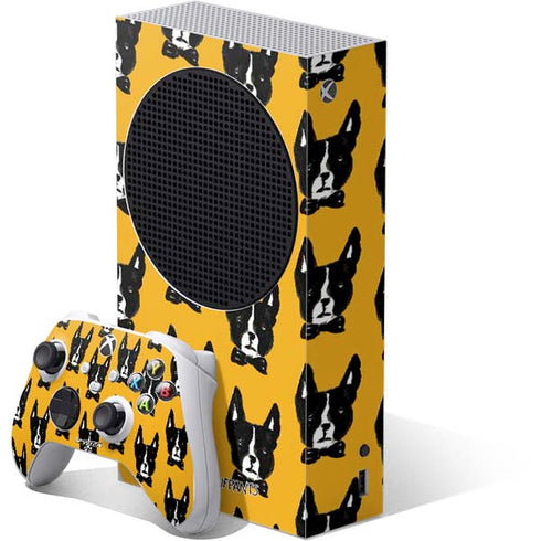 Bouffants and Broken Hearts Boston Terrier Xbox Series S Skins