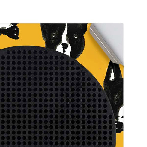 Bouffants and Broken Hearts Boston Terrier Xbox Series S Console Skin