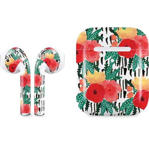 Bouffants and Broken Hearts Bouquets Print 3 Apple AirPods 2 Skin
