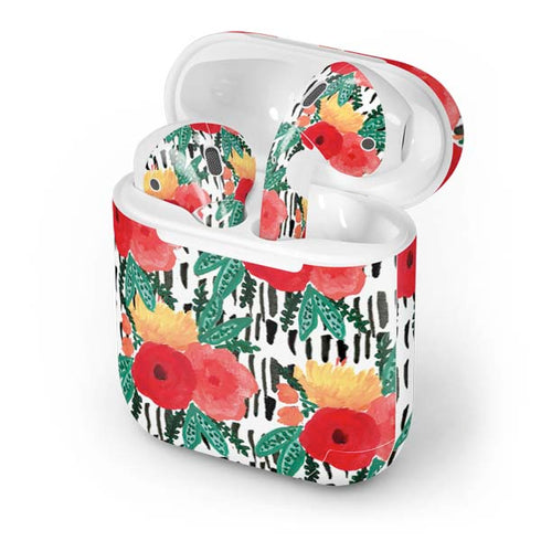 Bouffants and Broken Hearts Bouquets Print 3 Apple AirPods Skin