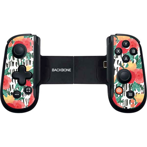 Bouffants and Broken Hearts Bouquets Print 3 Backbone One for iPhone Game Controller Skin