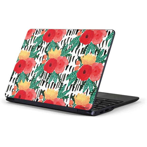 Bouffants and Broken Hearts Bouquets Print 3 Samsung Chromebook Skin