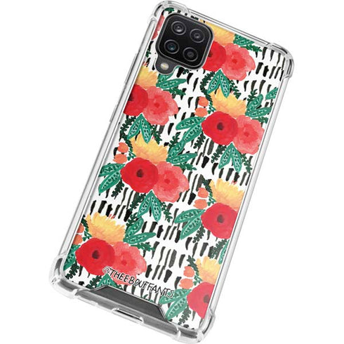 Bouffants and Broken Hearts Bouquets Print 3 Galaxy A12 Clear Case