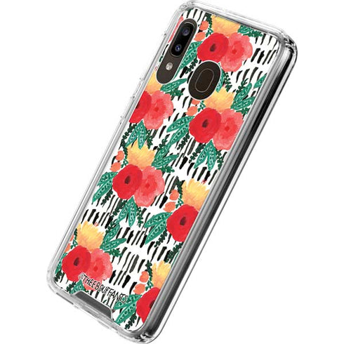 Bouffants and Broken Hearts Bouquets Print 3 Galaxy A30 Clear Case