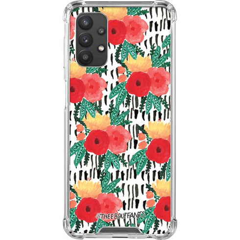 Bouffants and Broken Hearts Bouquets Print 3 Galaxy A32 5G Clear Case
