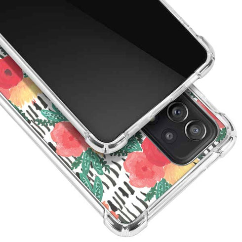 Bouffants and Broken Hearts Bouquets Print 3 Galaxy A52 5G Clear Case