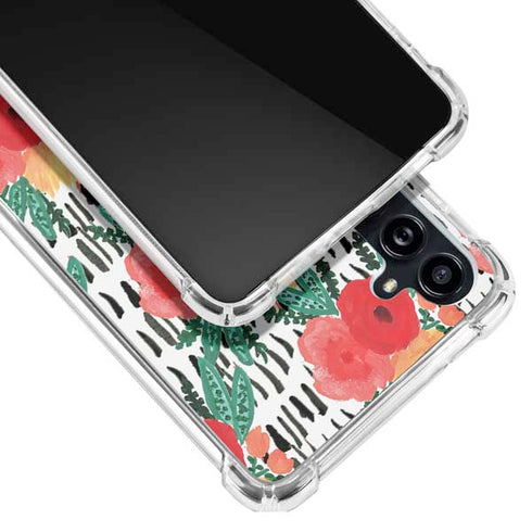 Bouffants and Broken Hearts Bouquets Print 3 Galaxy A54 5G Clear Case