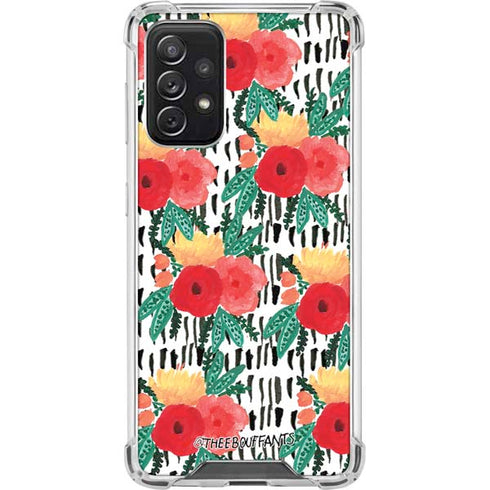 Bouffants and Broken Hearts Bouquets Print 3 Galaxy A72 5G Clear Case