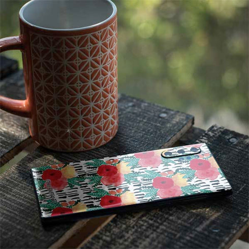 Bouffants and Broken Hearts Bouquets Print 3 Galaxy Note 10 Plus Skin