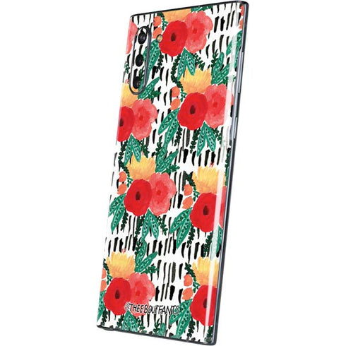 Bouffants and Broken Hearts Bouquets Print 3 Galaxy Note 10 Skin