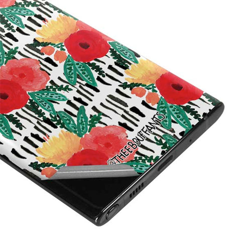 Bouffants and Broken Hearts Bouquets Print 3 Galaxy Note 10 Skin