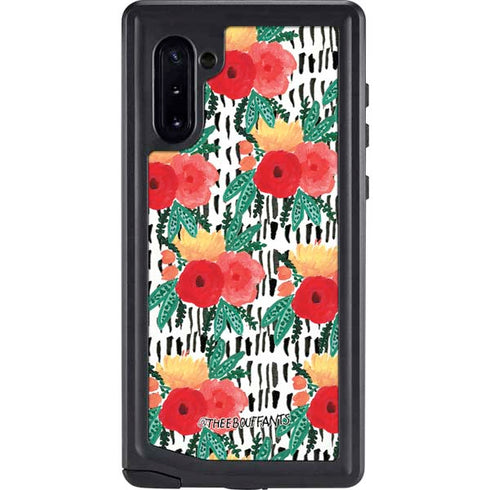 Bouffants and Broken Hearts Bouquets Print 3 Galaxy Note 10 Waterproof Case