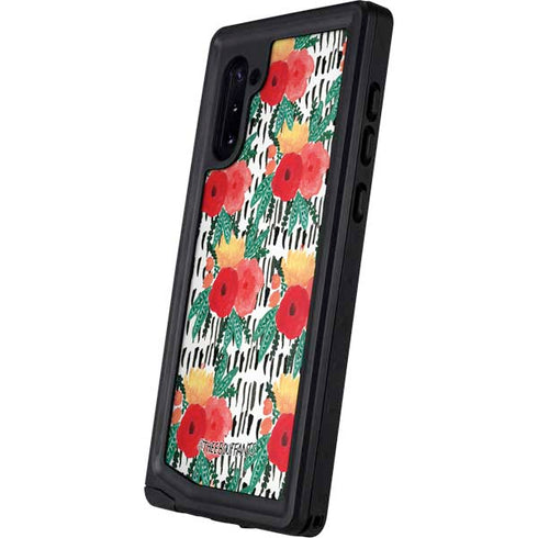 Bouffants and Broken Hearts Bouquets Print 3 Galaxy Note 10 Waterproof Case