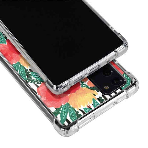 Bouffants and Broken Hearts Bouquets Print 3 Galaxy Note20 5G Clear Case
