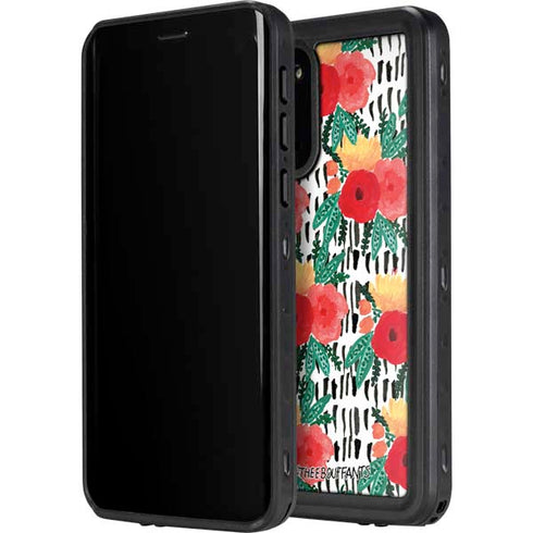 Bouffants and Broken Hearts Bouquets Print 3 Galaxy S20 Plus Waterproof Case