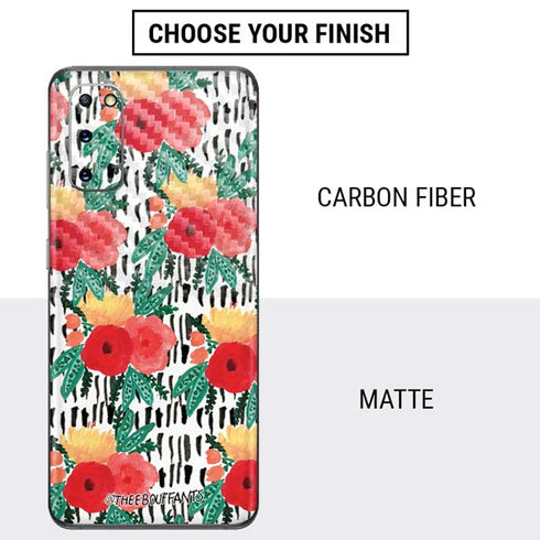 Bouffants and Broken Hearts Bouquets Print 3 Galaxy S20 Skin