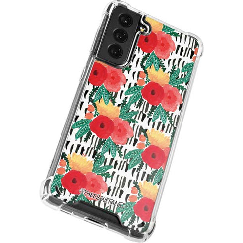 Bouffants and Broken Hearts Bouquets Print 3 Galaxy S21 Plus 5G Clear Case