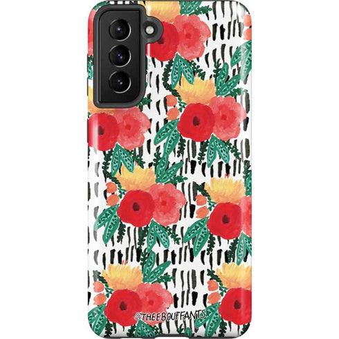 Bouffants and Broken Hearts Bouquets Print 3 Galaxy S21 Plus 5G Pro Case