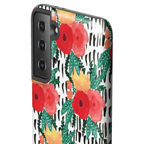 Bouffants and Broken Hearts Bouquets Print 3 Galaxy S21 Plus 5G Pro Case
