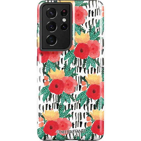 Bouffants and Broken Hearts Bouquets Print 3 Galaxy S21 Ultra 5G Pro Case