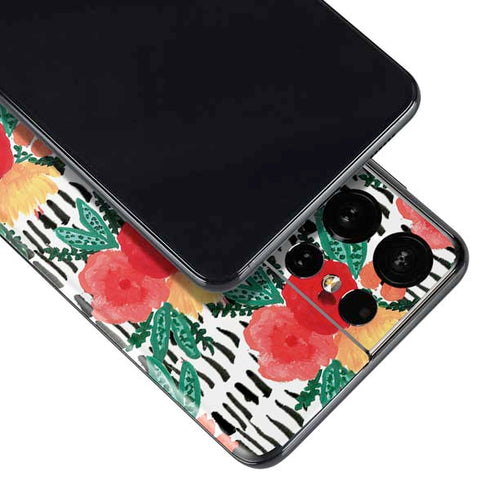 Bouffants and Broken Hearts Bouquets Print 3 Galaxy S21 Ultra 5G Skin