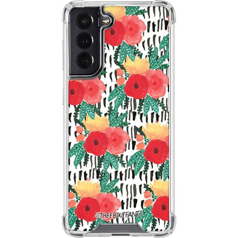 Bouffants and Broken Hearts Bouquets Print 3 Galaxy S22 Clear Case