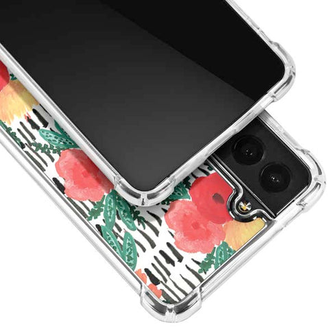Bouffants and Broken Hearts Bouquets Print 3 Galaxy S22 Plus Clear Case