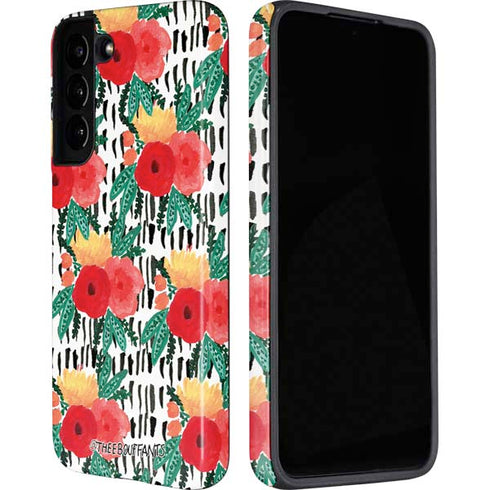 Bouffants and Broken Hearts Bouquets Print 3 Galaxy S22 Plus Pro Case