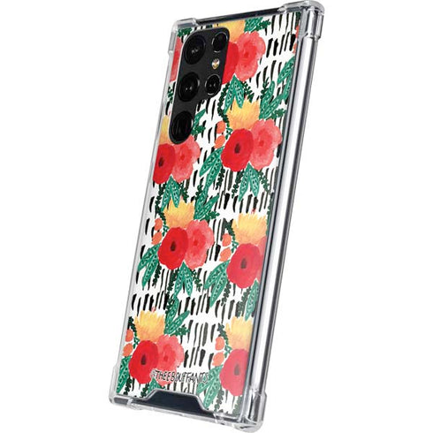 Bouffants and Broken Hearts Bouquets Print 3 Galaxy S22 Ultra Clear Case