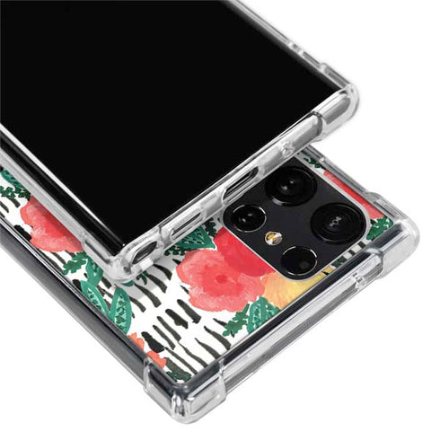 Bouffants and Broken Hearts Bouquets Print 3 Galaxy S22 Ultra Clear Case