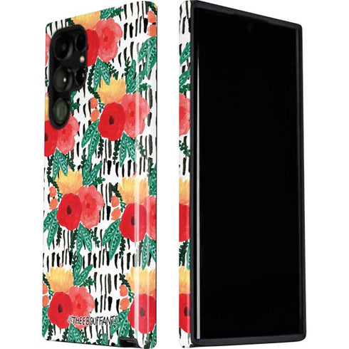 Bouffants and Broken Hearts Bouquets Print 3 Galaxy S22 Ultra Pro Case