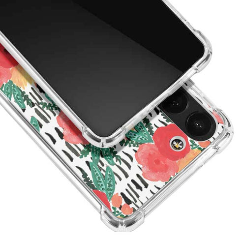 Bouffants and Broken Hearts Bouquets Print 3 Galaxy S23 Clear Case